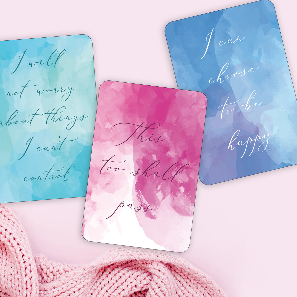 Daily Affirmation Cards, Deck of 18