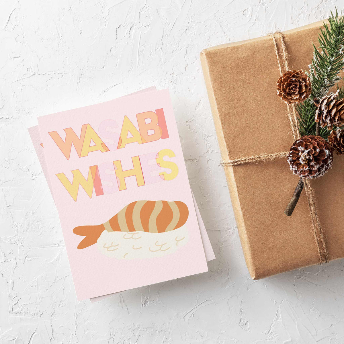 Sushi Season Christmas Greeting Cards, Set of 24