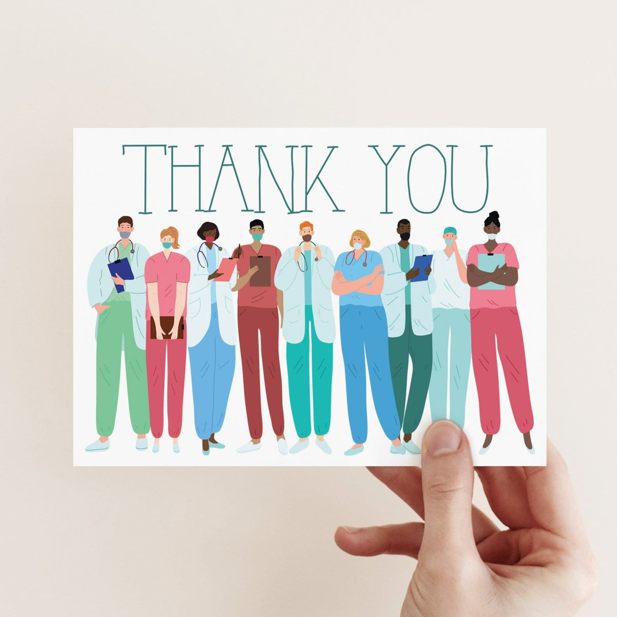 Thank a Medical Professional Greeting Cards, Set of 24