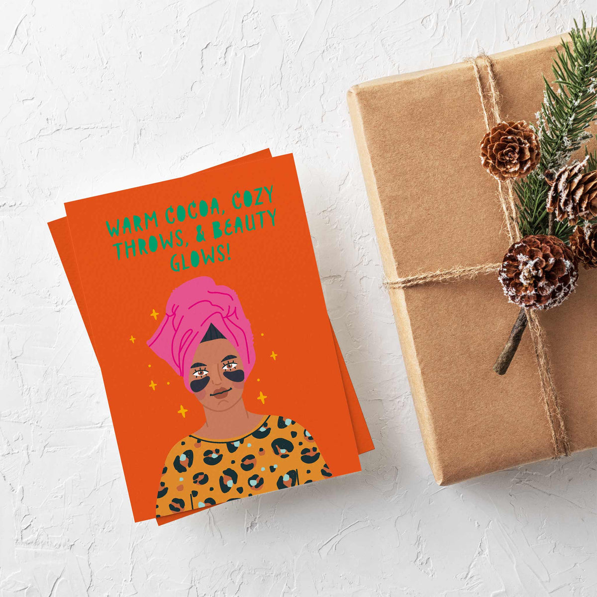 Home Spa Christmas Greeting Cards, Set of 24