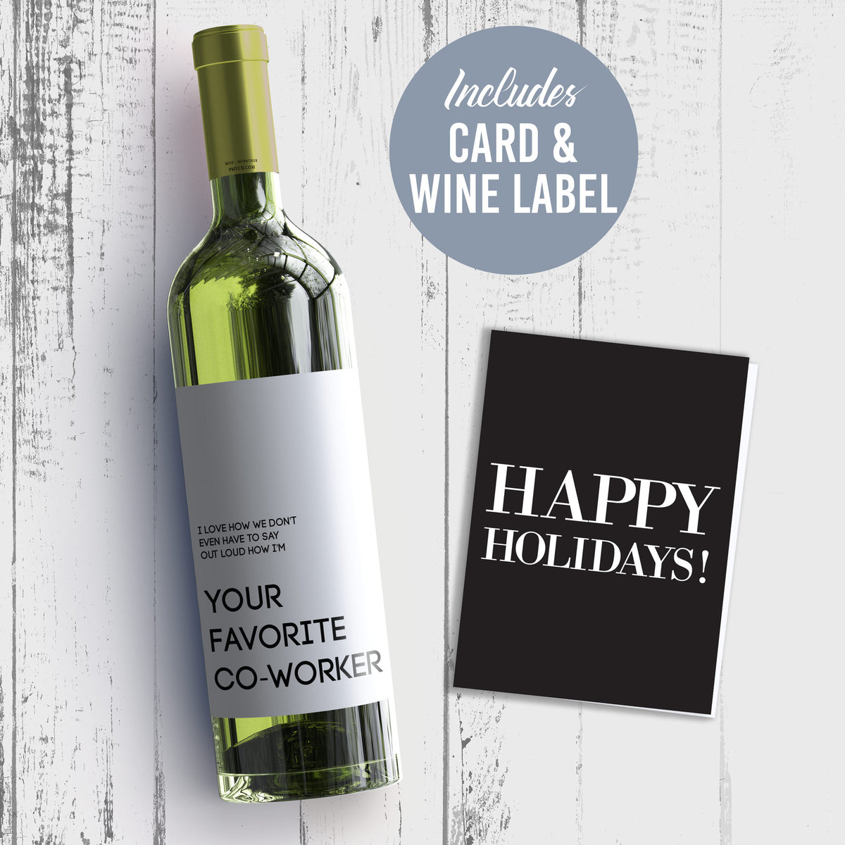 Favorite Co-Worker Wine Label