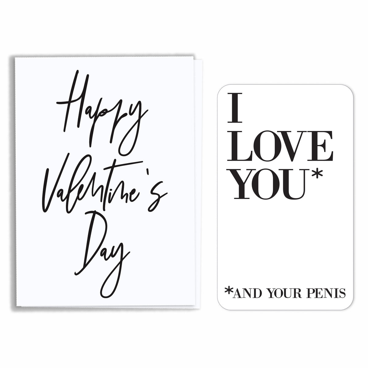 Naughty Valentine's Day Wine Label and Card