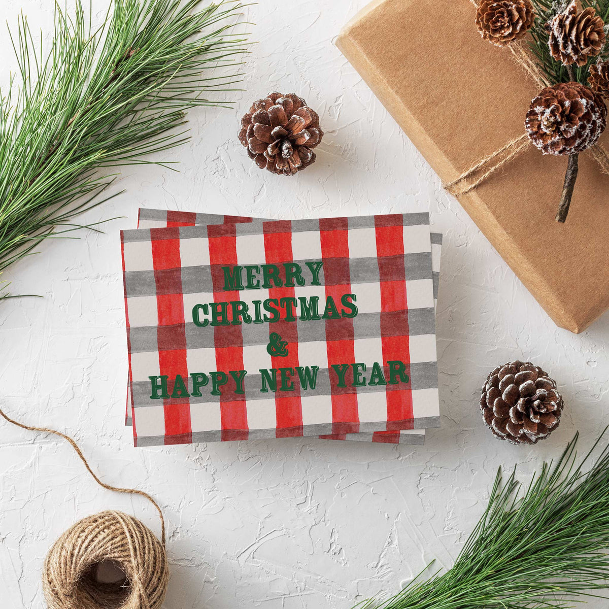 Vintage Camping Christmas Cards, Set of 24