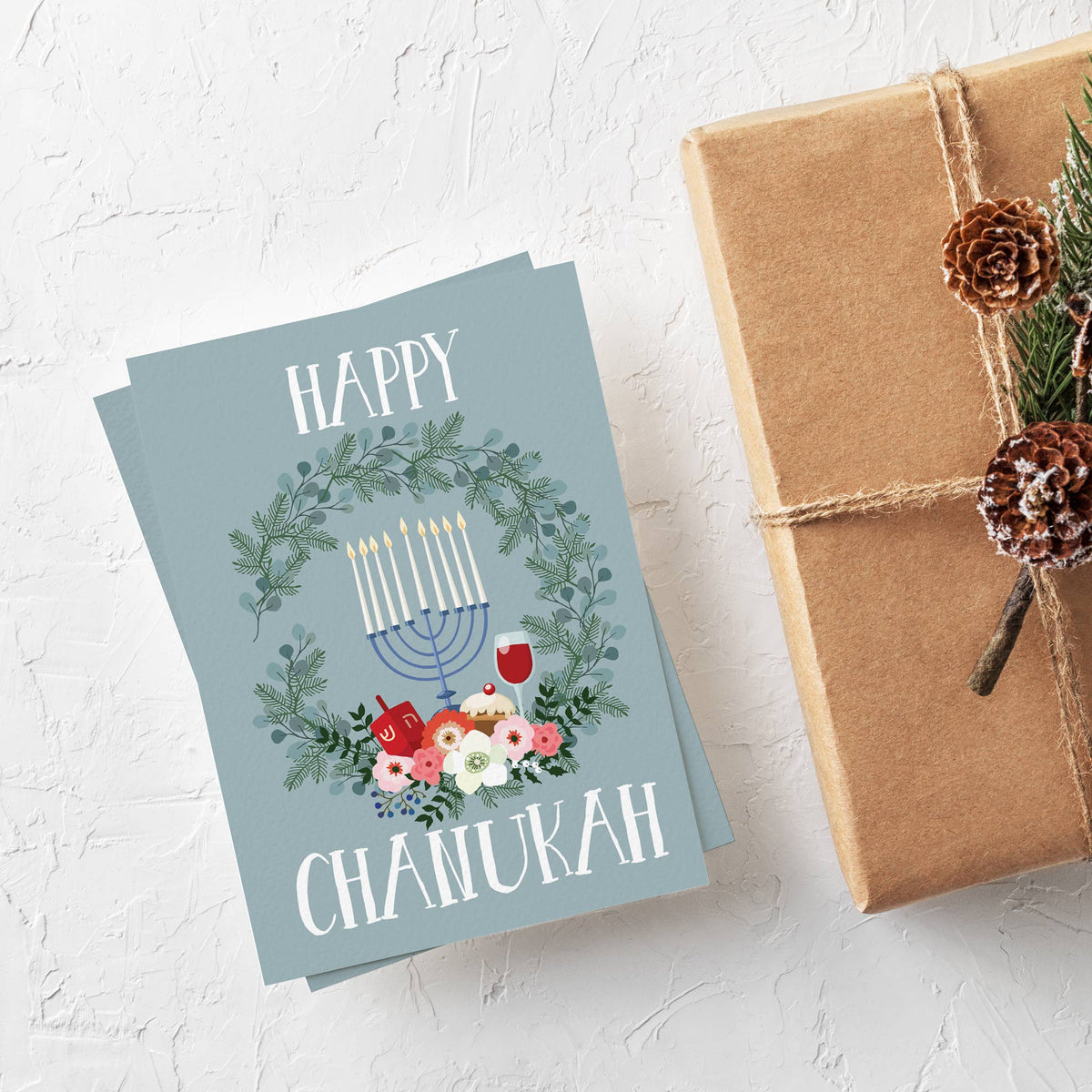 Chanukah Greeting Cards, Set of 24
