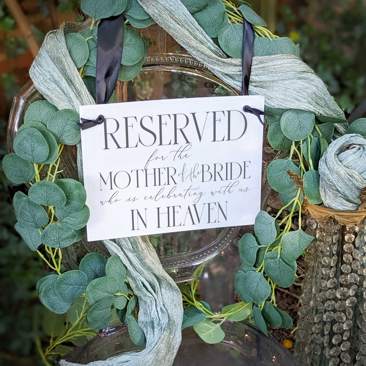 Mother of the Bride Memorial Sign
