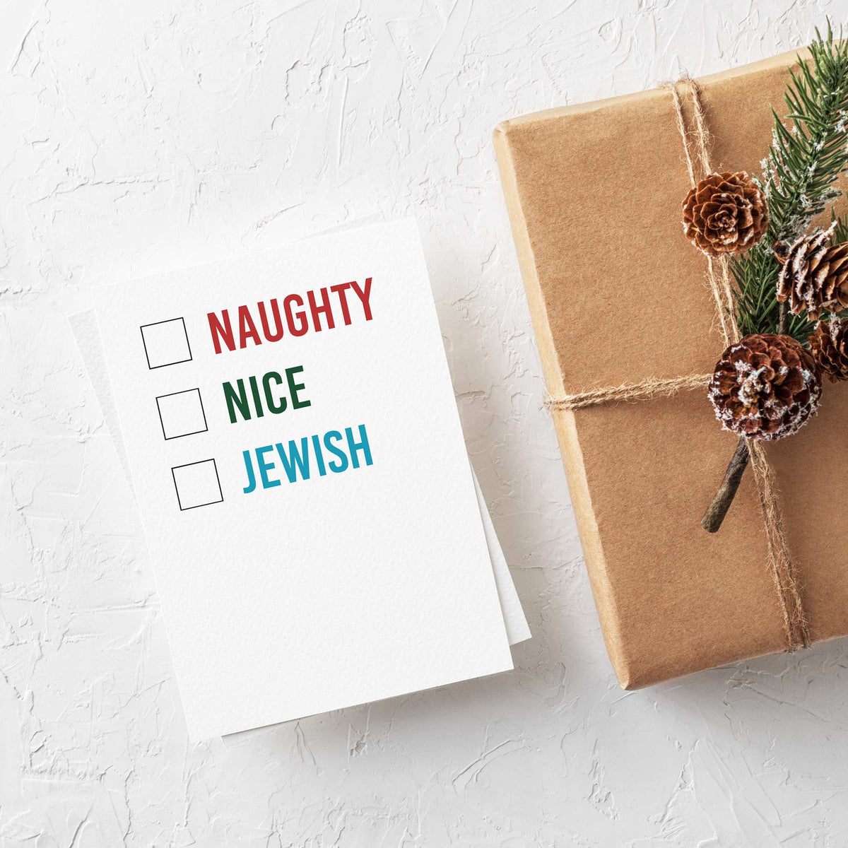 Funny Hanukkah Greeting Cards, Set of 24