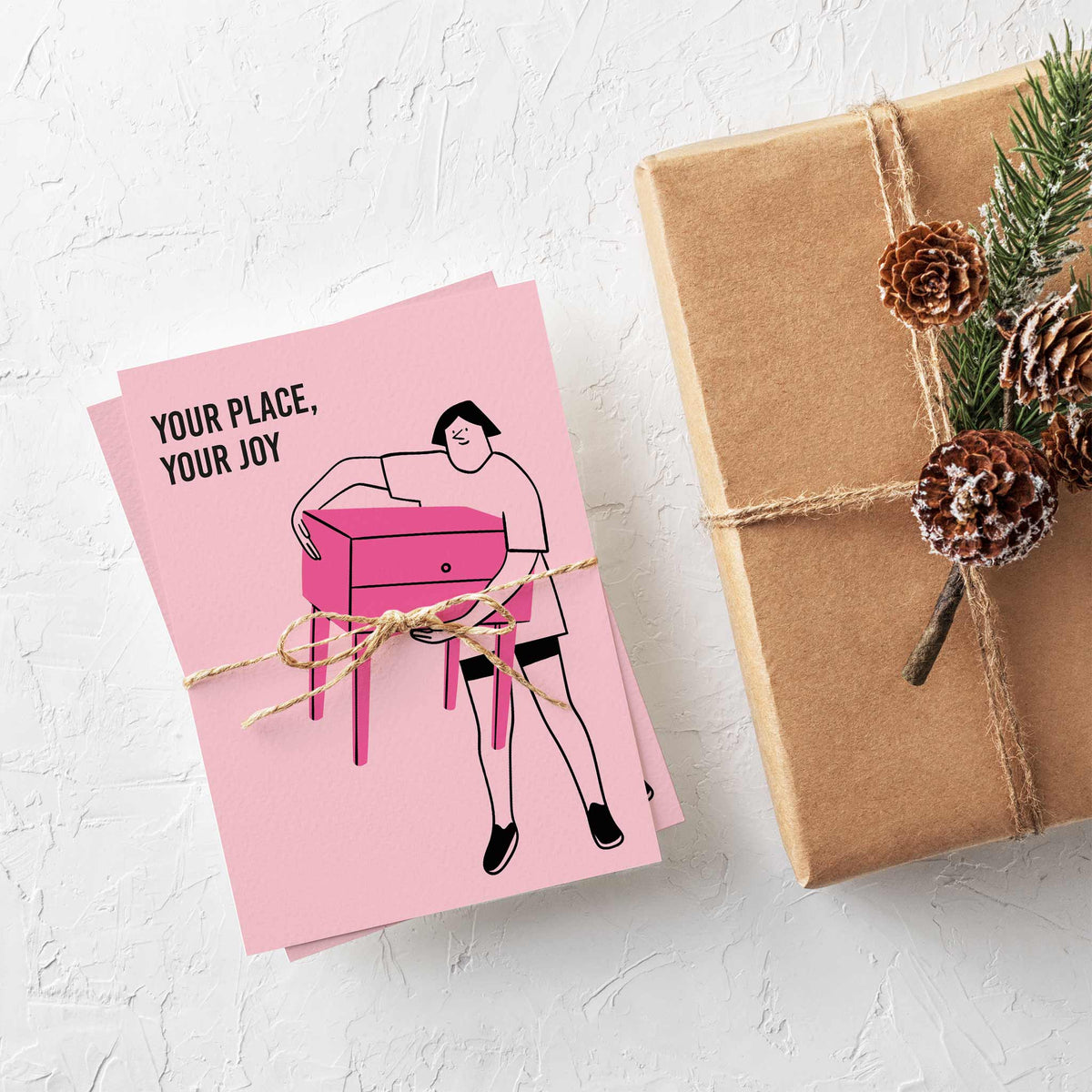 Retro Moving Holiday Greeting Cards, Set of 24