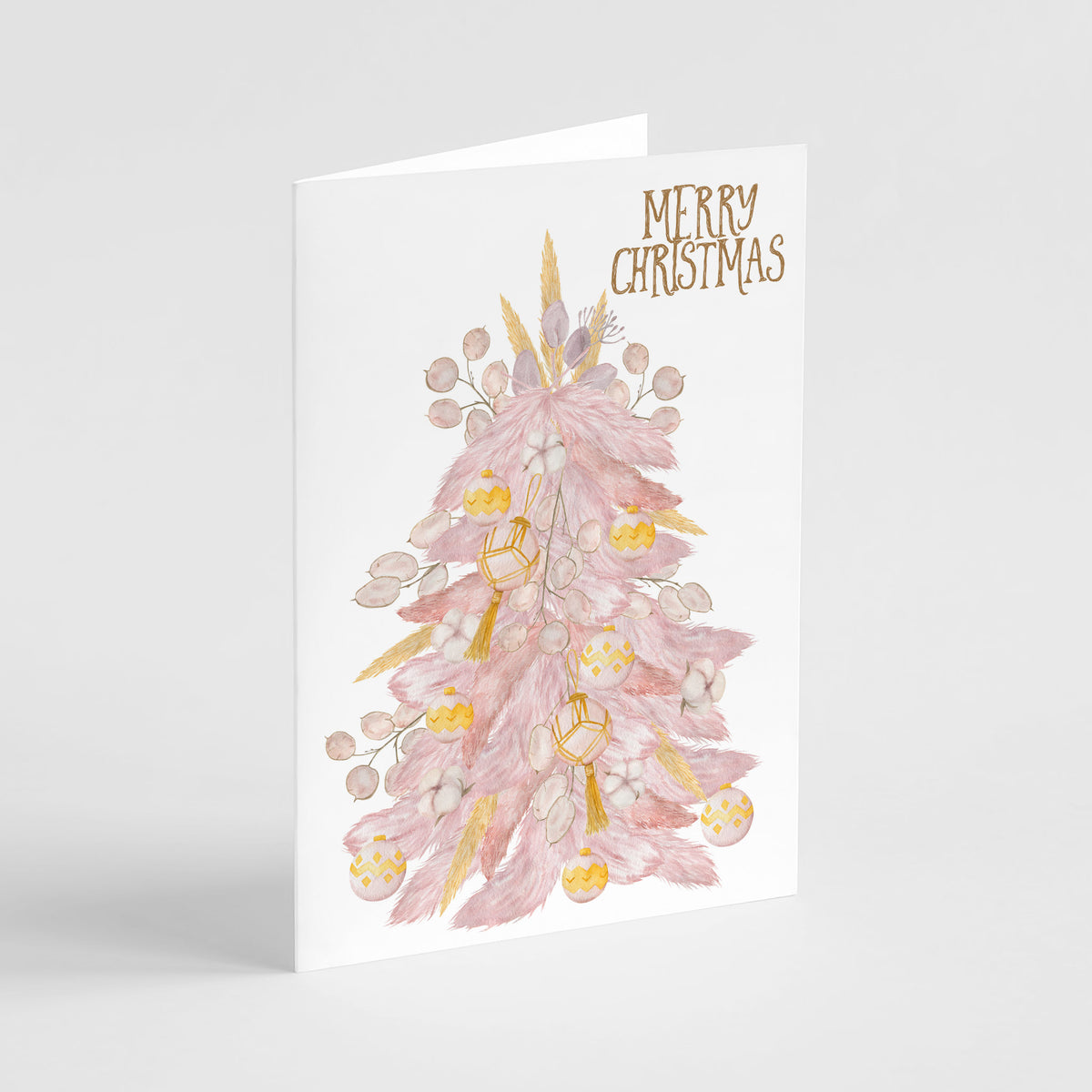 Romantic Christmas Greeting Cards, Set of 24