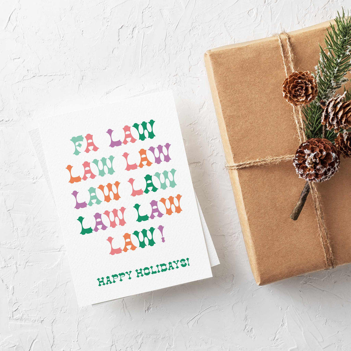 Funny Lawyer Holiday Greeting Cards, Set of 24