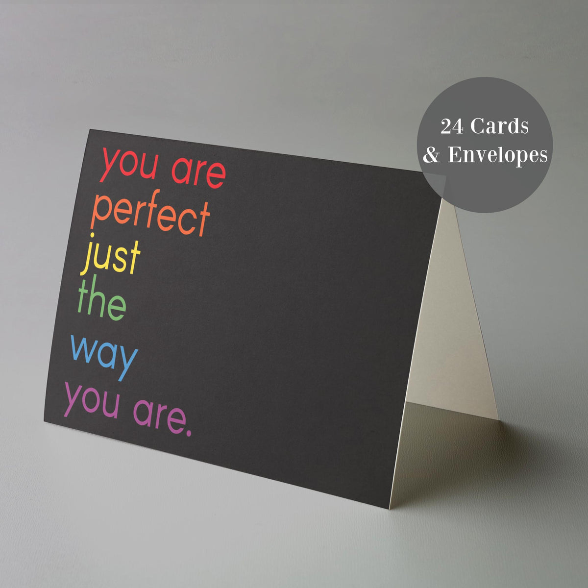 Perfect The Way You Are Pride Greeting Cards, Set of 24
