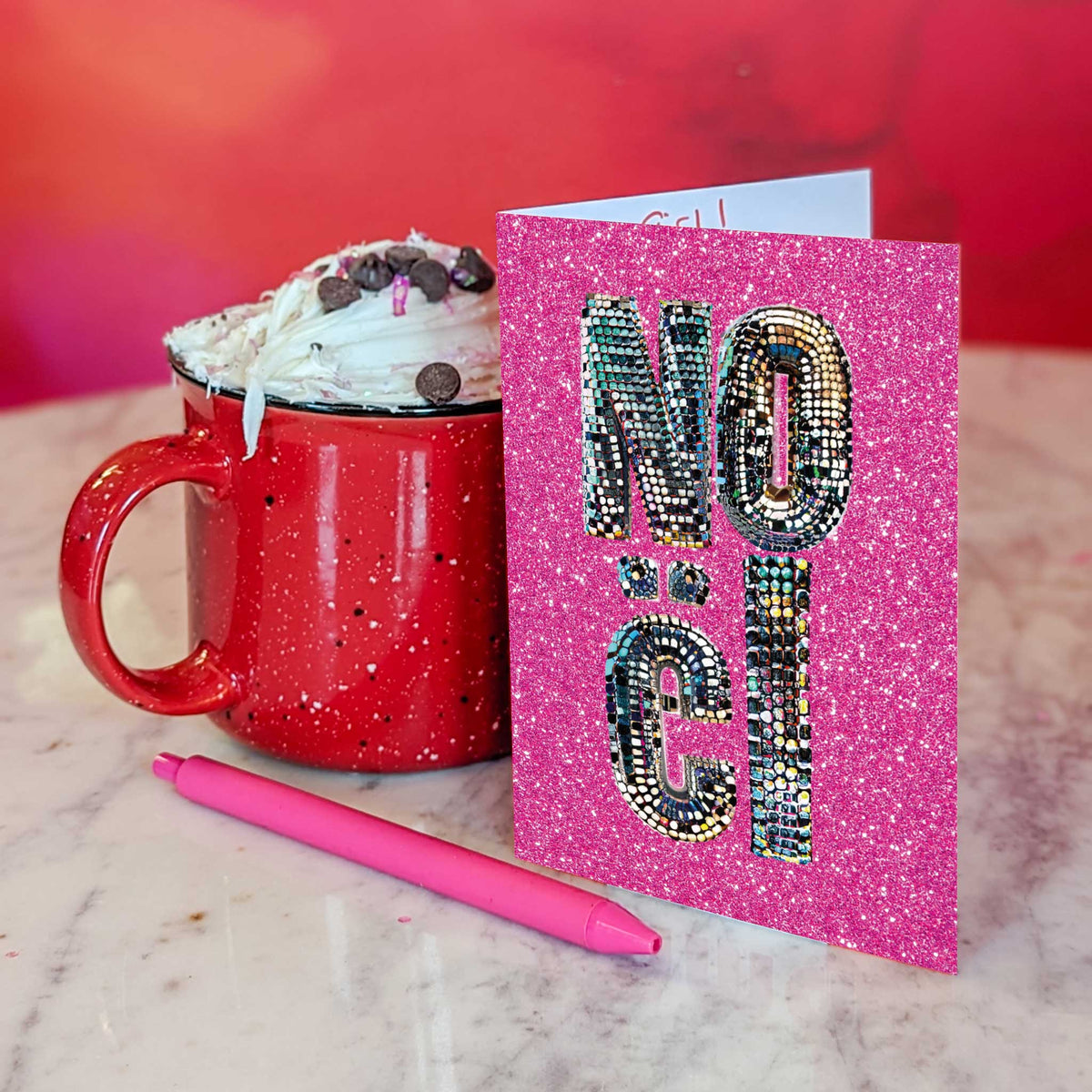 Disco Noel Christmas Cards, Set of 24