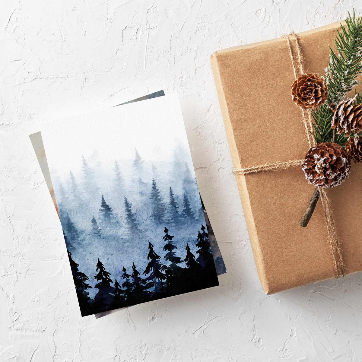 Starry Night Celestial Greeting Cards, Set of 24