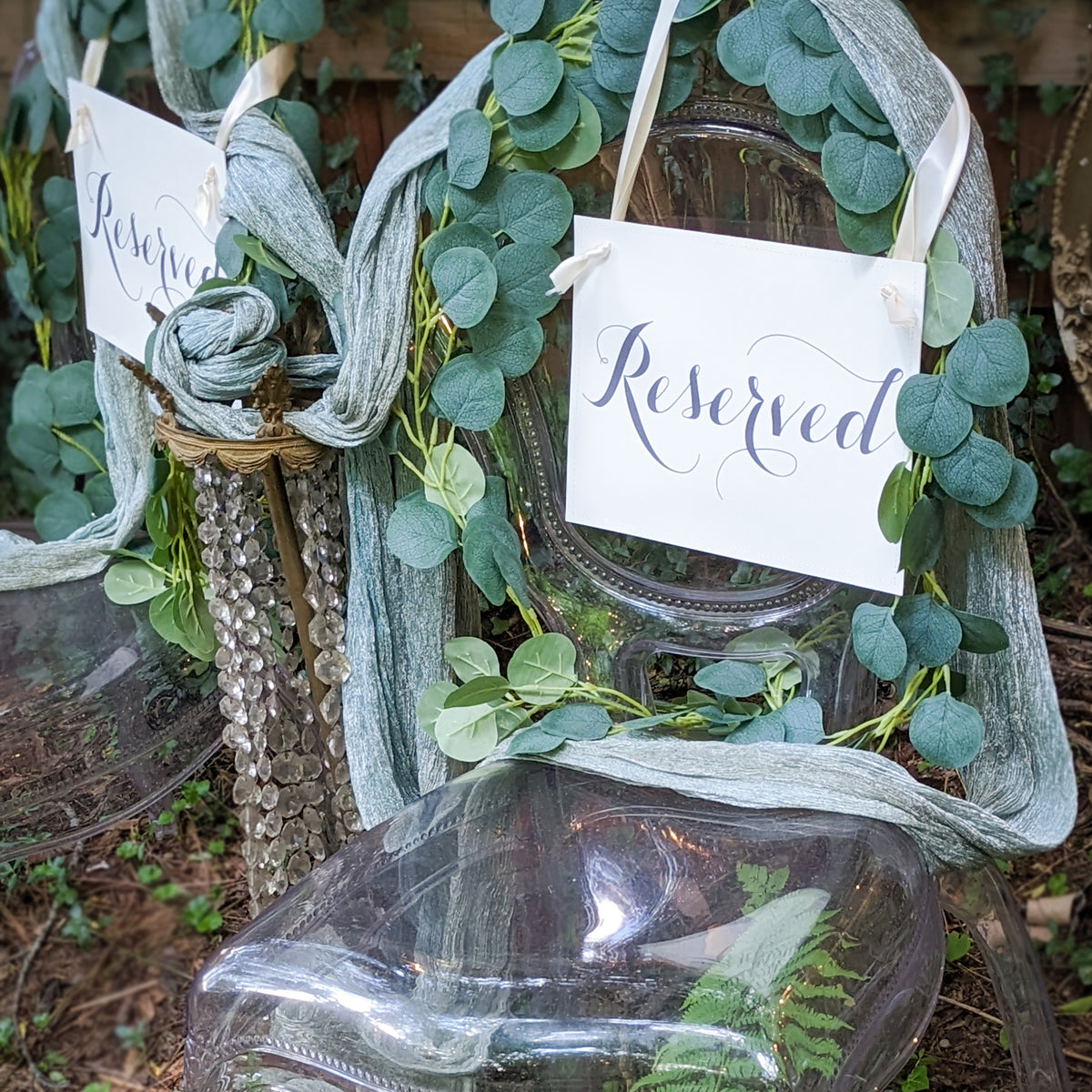 Reserved Signs, Set of 2