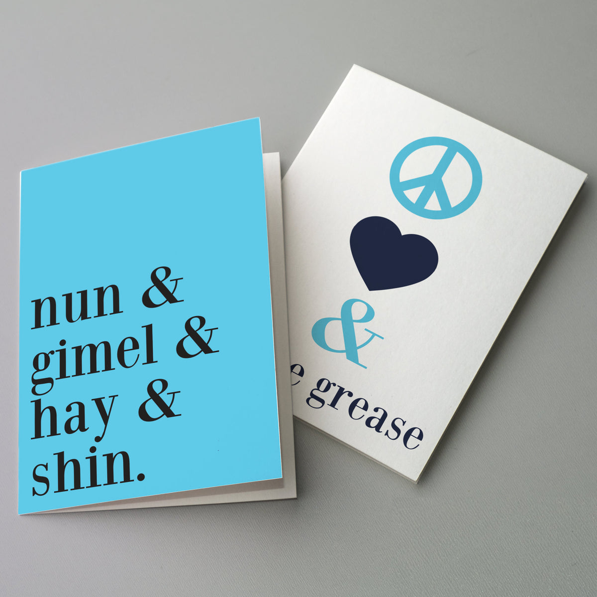 Funny Hanukkah Greeting Cards, Set of 24