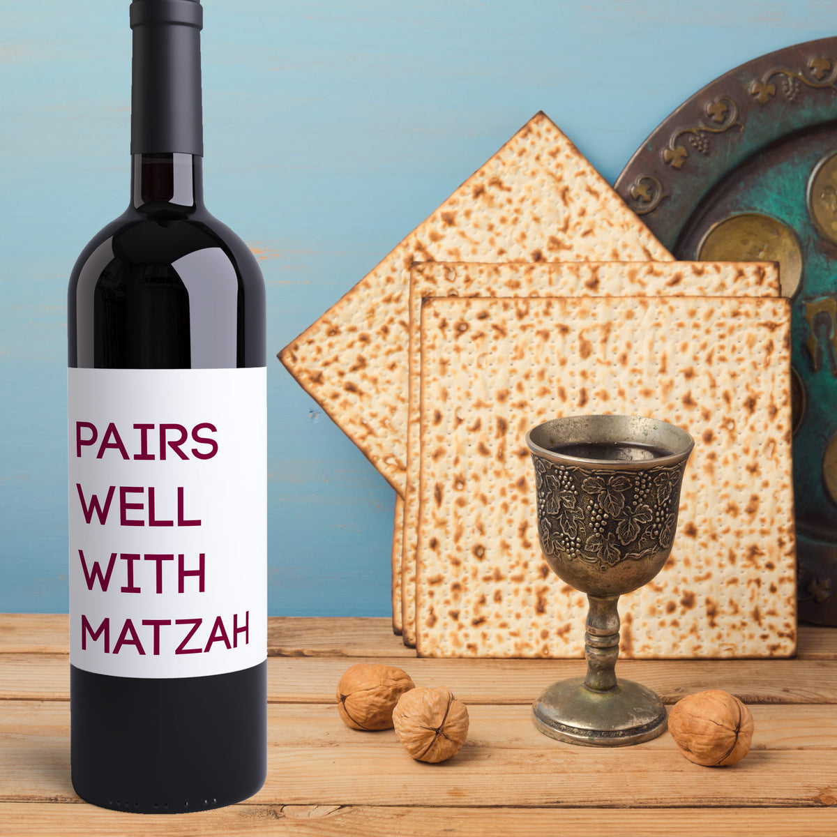 Passover Wine Labels, Pack of 4