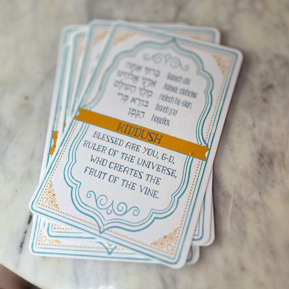 Jewish Blessing Cards, Set of 2