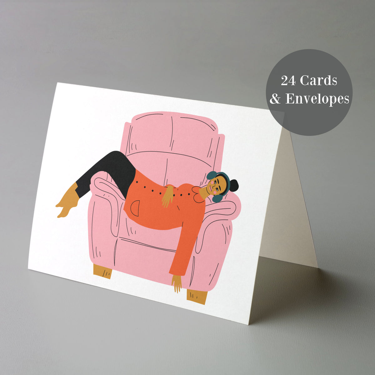 Just Because Greeting Cards, Set of 24