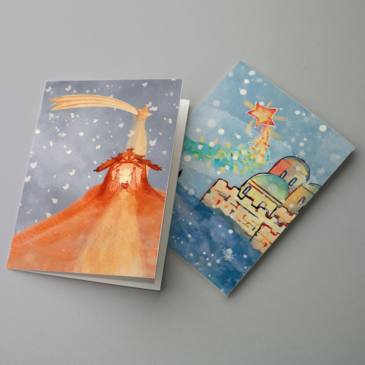 Traditional Religious Christmas Cards, Set of 24
