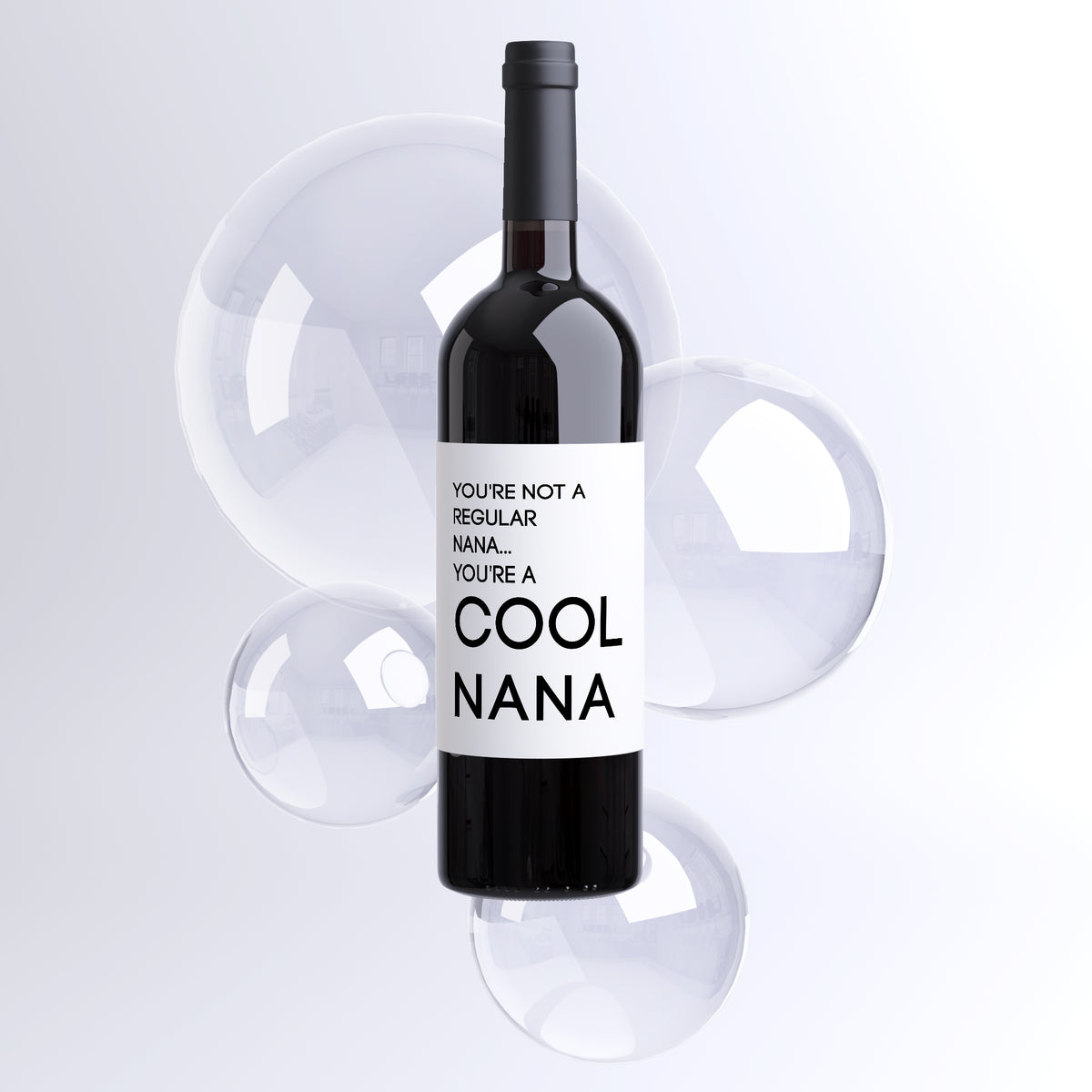Cool Grandma Wine Label