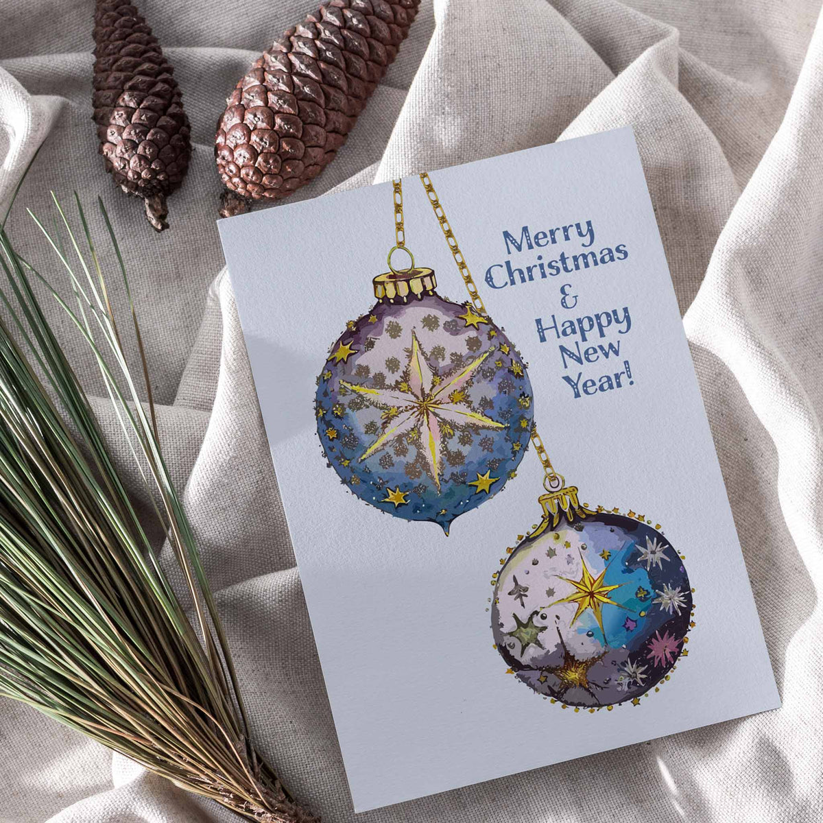 Celestial Merry Christmas Cards, Set of 24