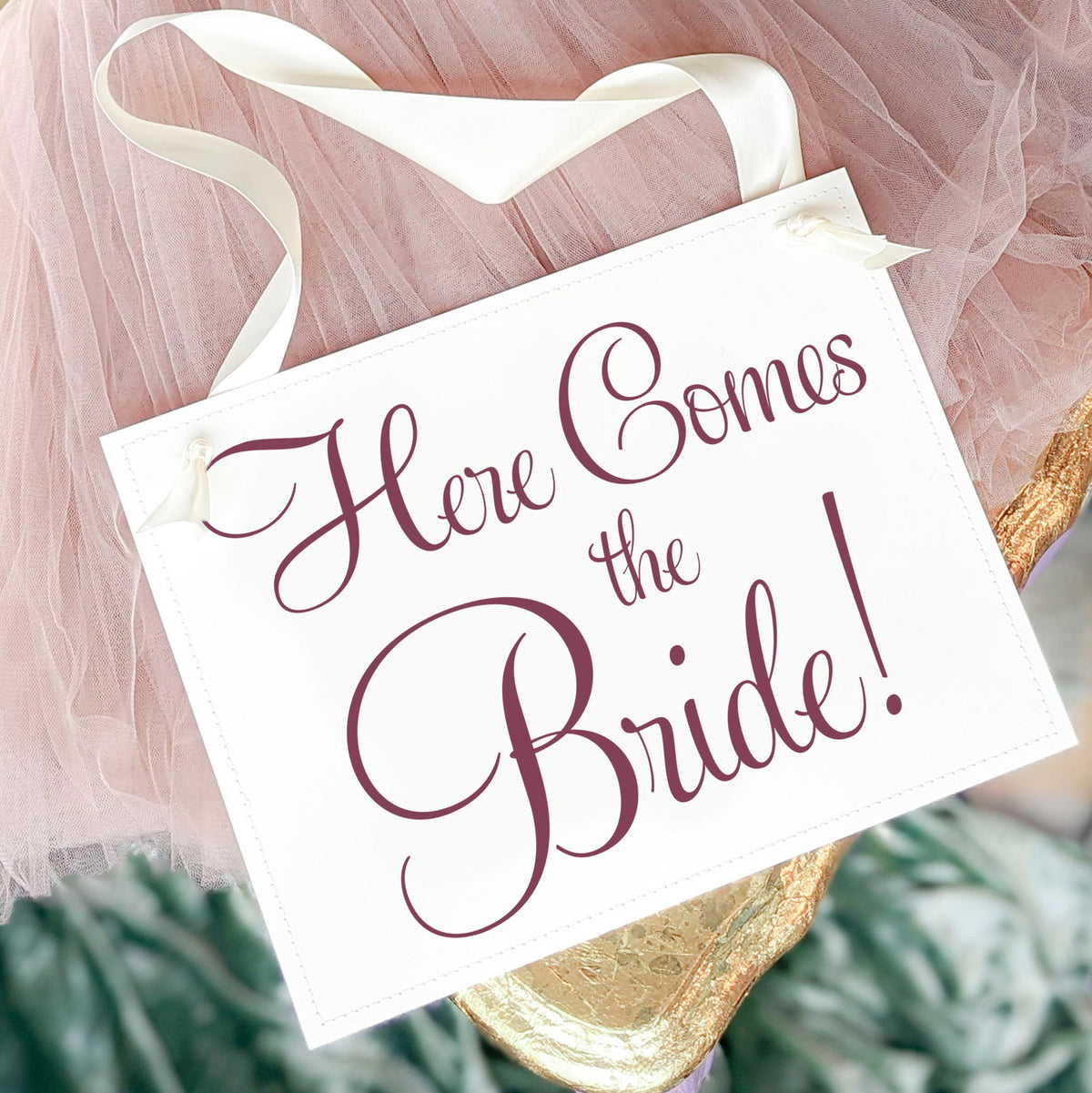 Here Comes the Bride Sign