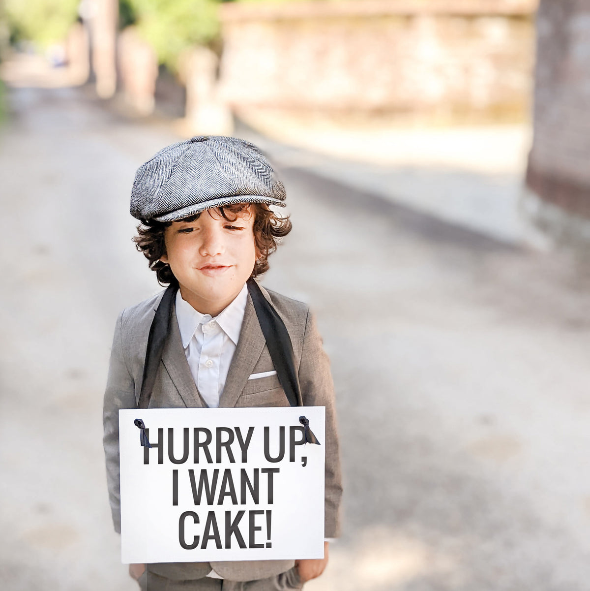 Hurry Up, I Want Cake Sign