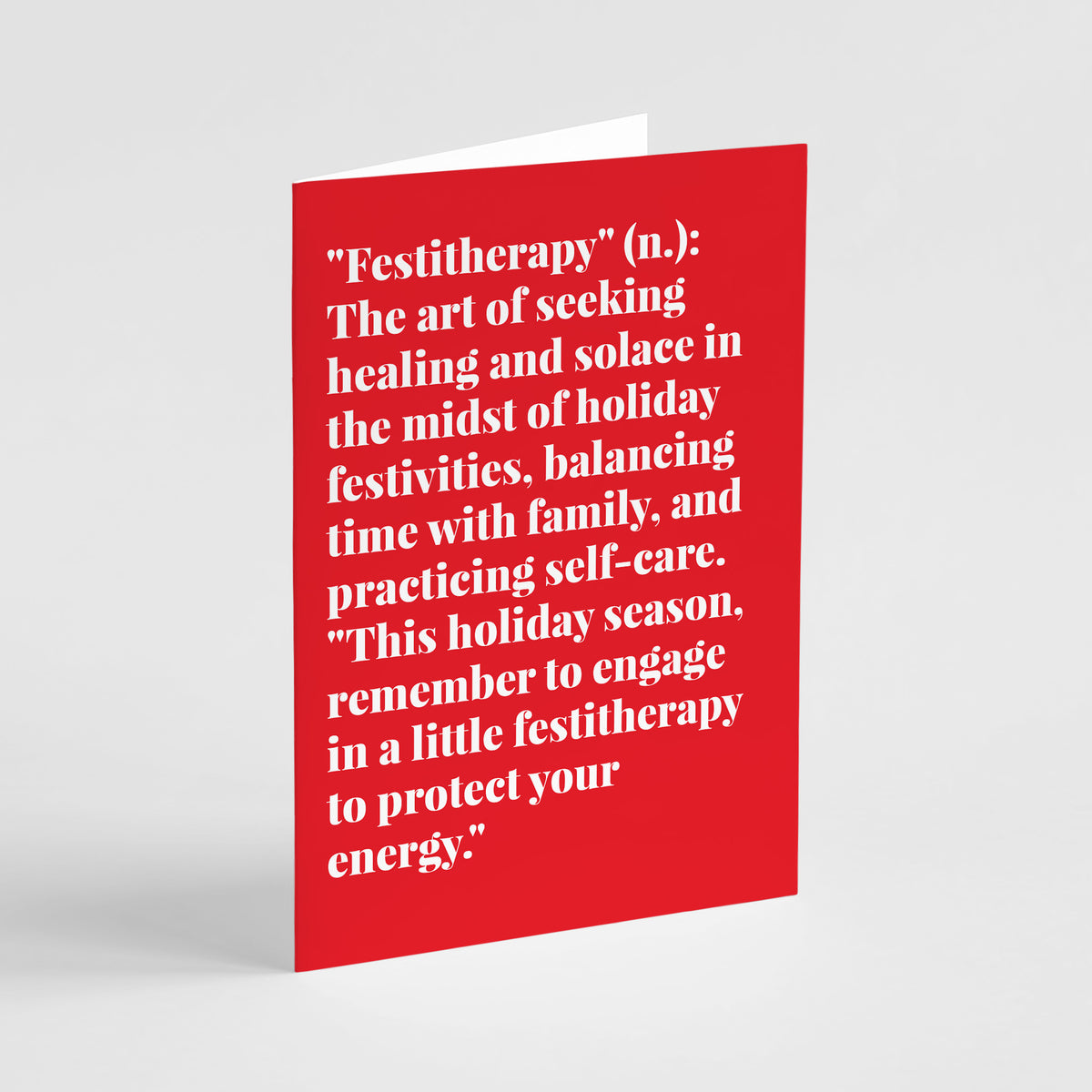 Mental Health Funny Holiday Greeting Cards, Set of 24