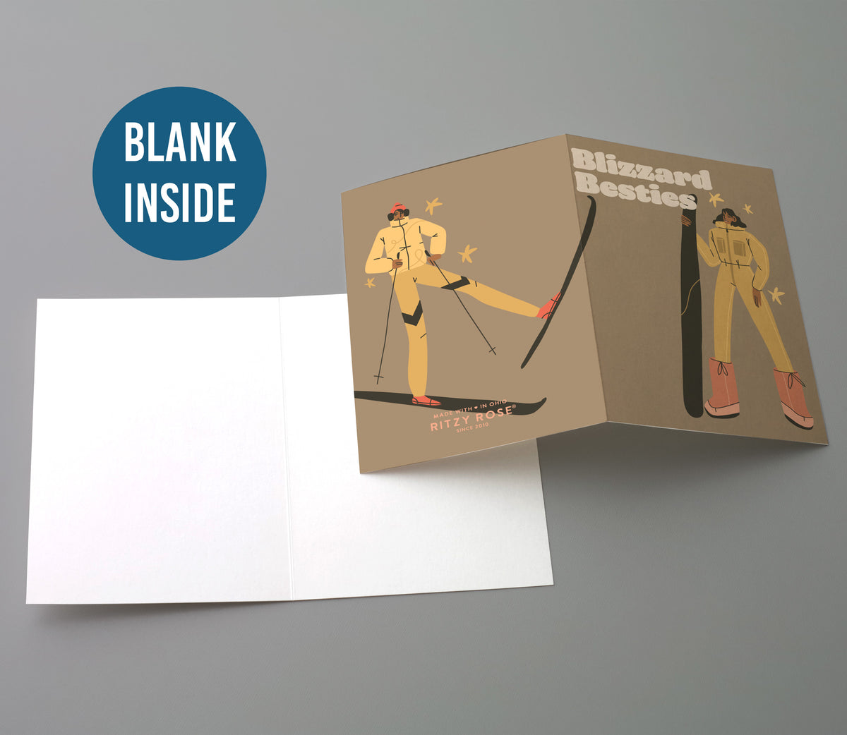 Winter Sport Greeting Cards, Set of 24