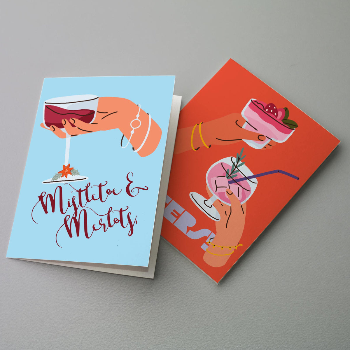 Holiday Spirits Christmas Cards, Set of 24