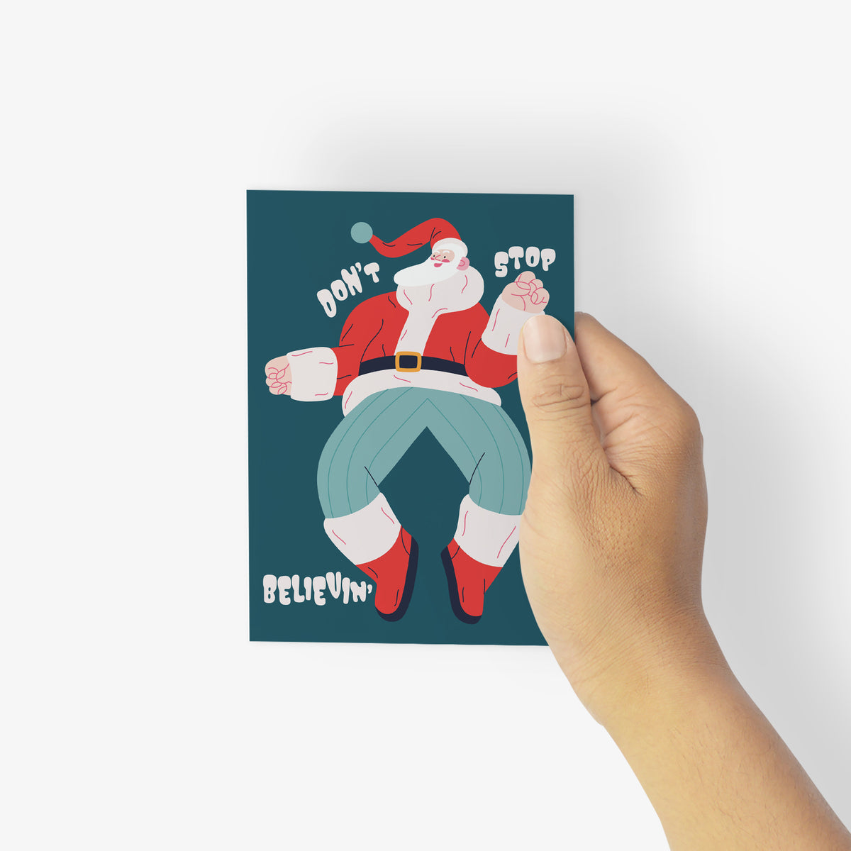 Don't Stop Believing in Santa Christmas Cards, Set of 24