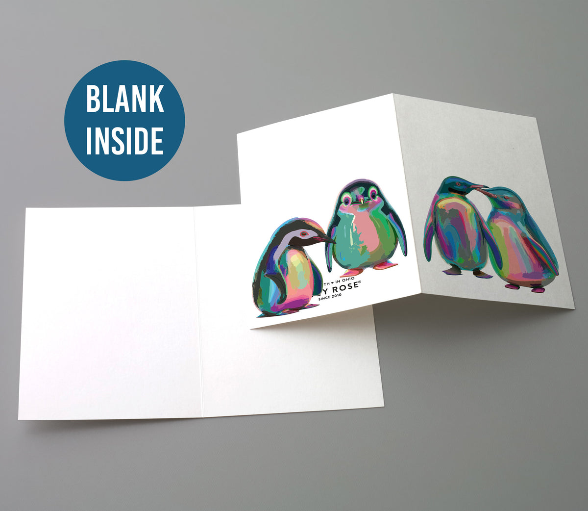 Minimalist Arctic Animals Winter Cards, Set of 24