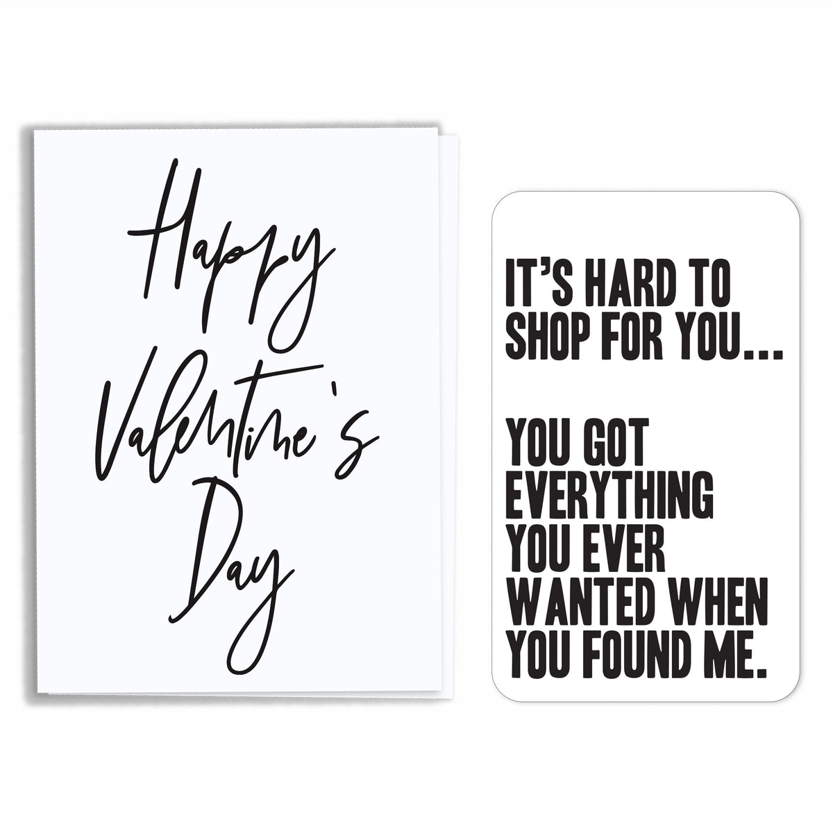 Blindly Confident Valentine's Day Wine Label and Card