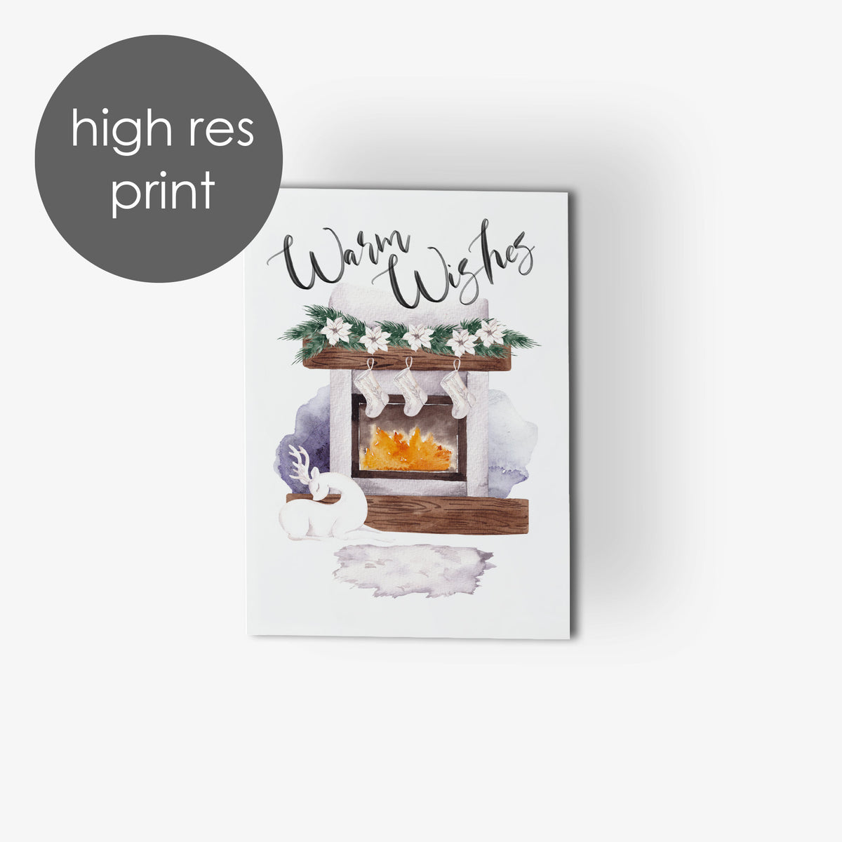 Warm Wishes by the Fire Holiday Cards