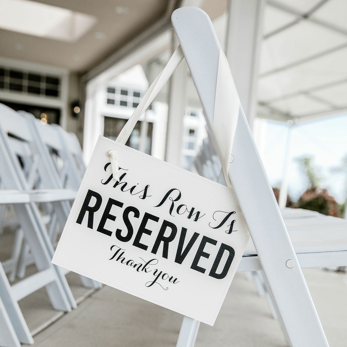 Reserved Row Signs, Set of 2