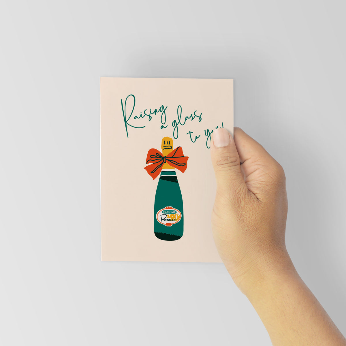 Champagne Greeting Cards, Set of 24