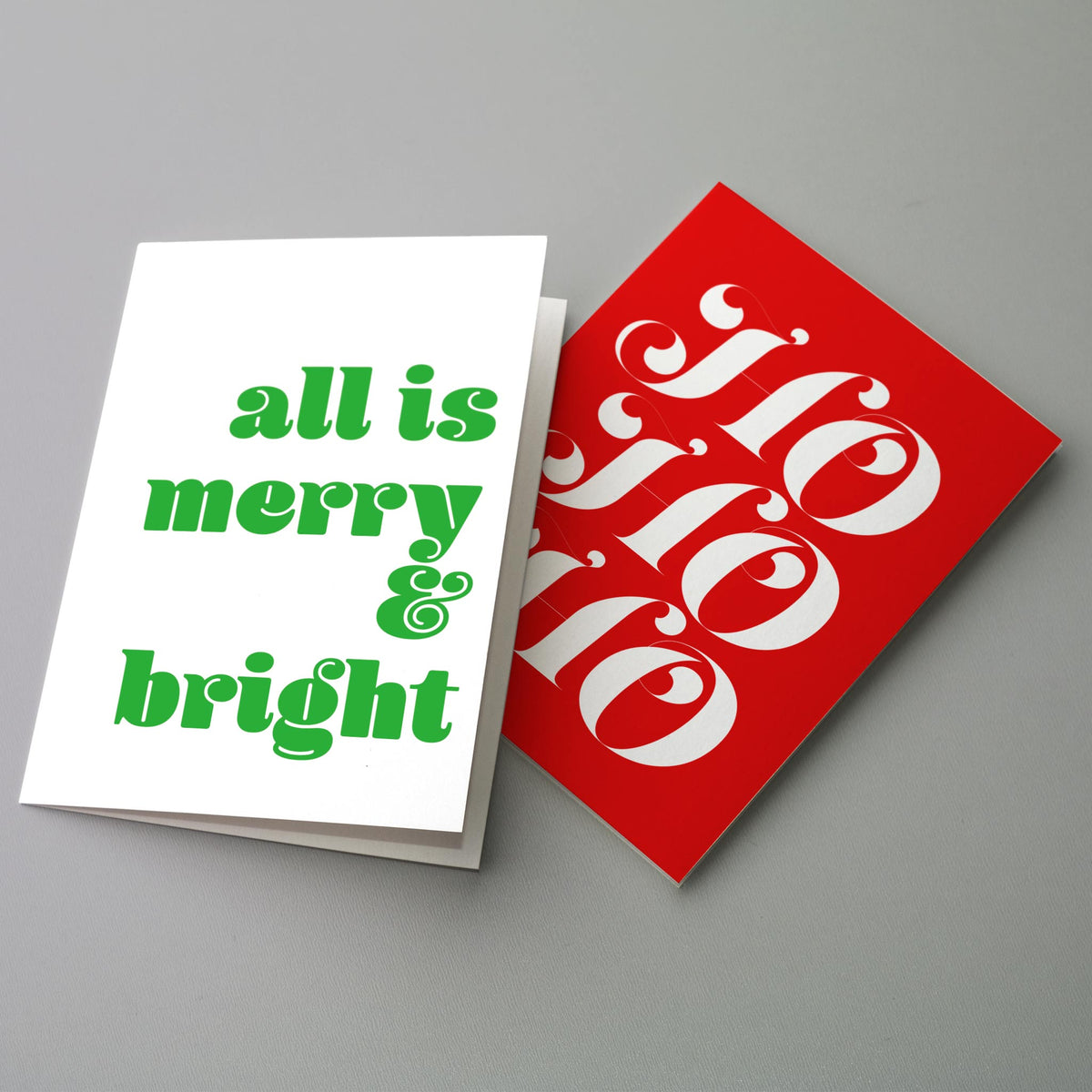 Modern Christmas Cards, Set of 24