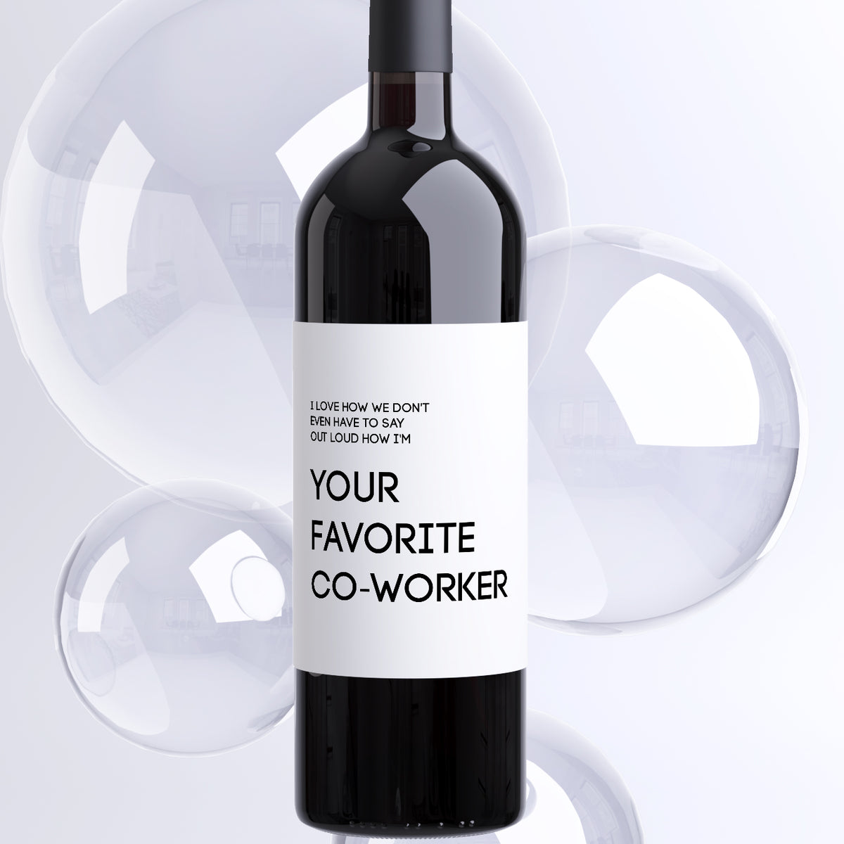 Favorite Co-Worker Wine Label