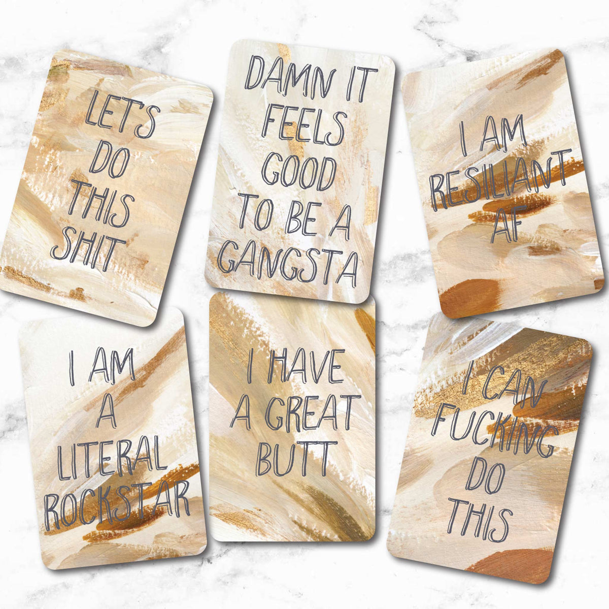 Daily Affirmation Cards, Deck of 18