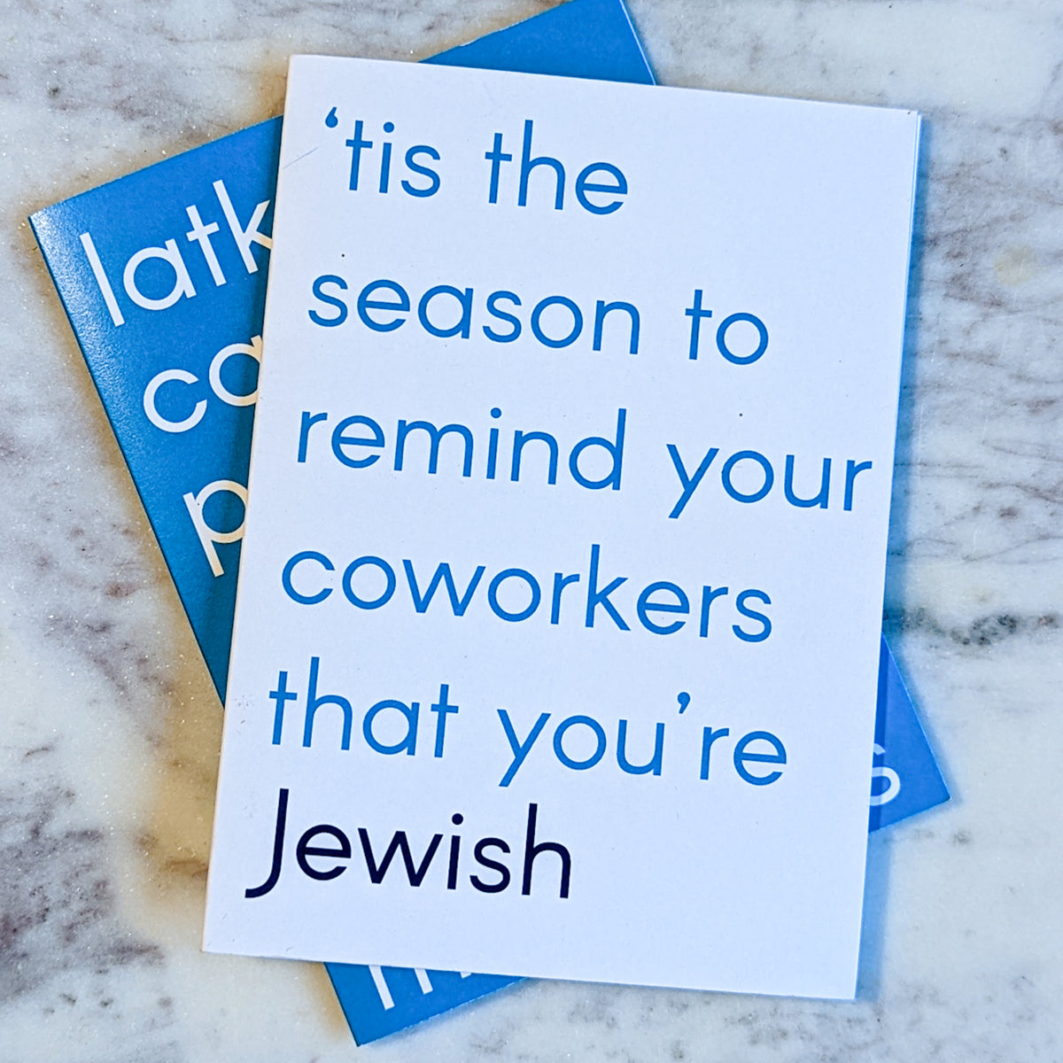 Funny Hanukkah Greeting Cards, Set of 24