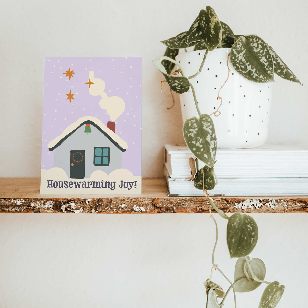 Winter Holidays Housewarming Greeting Cards, Set of 24