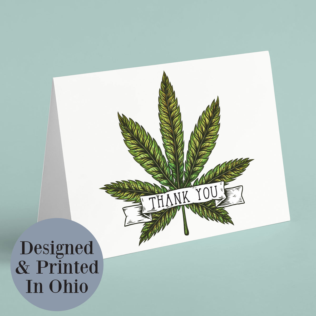 Cannabis Thank You Cards, Set of 24
