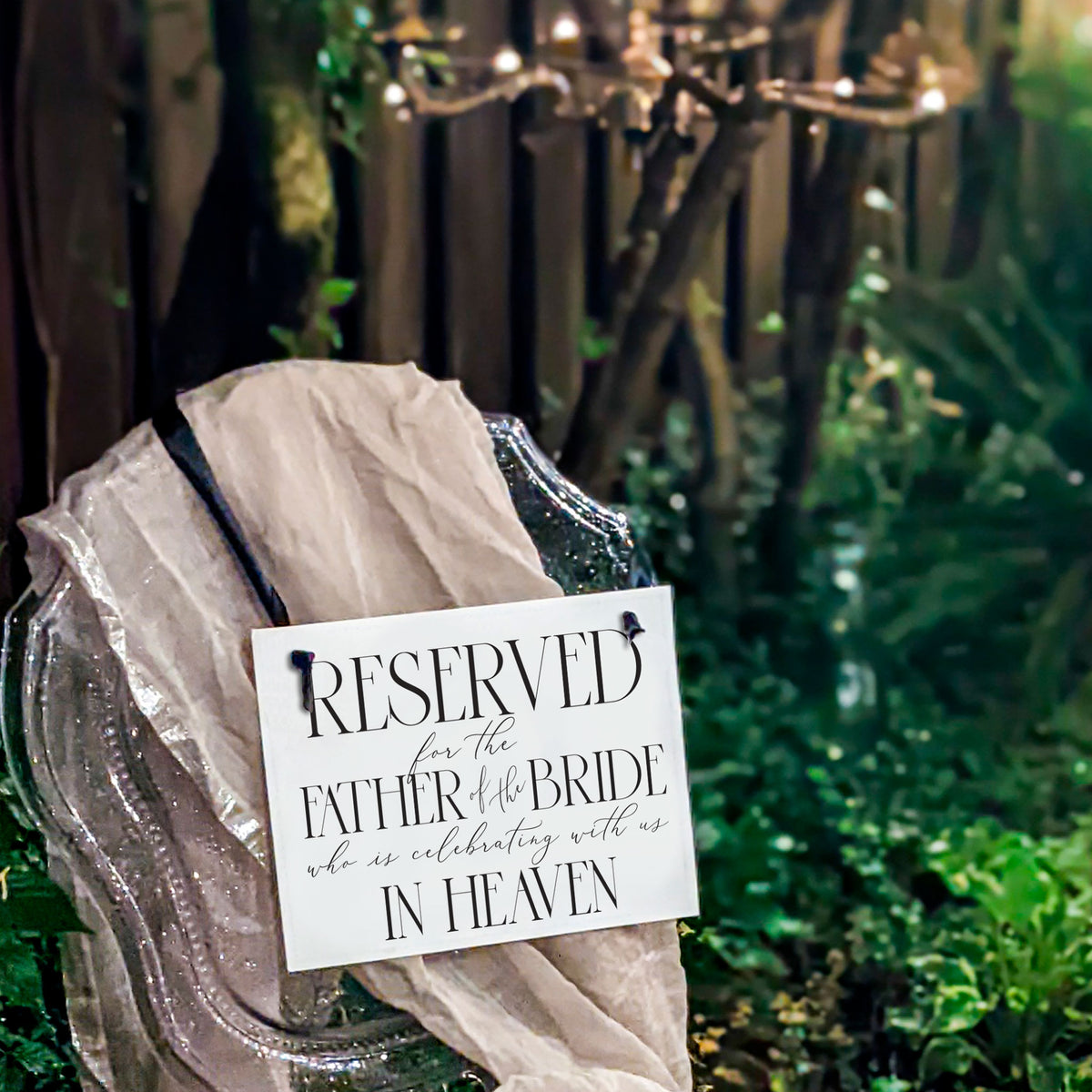 Father of the Bride Memorial Sign