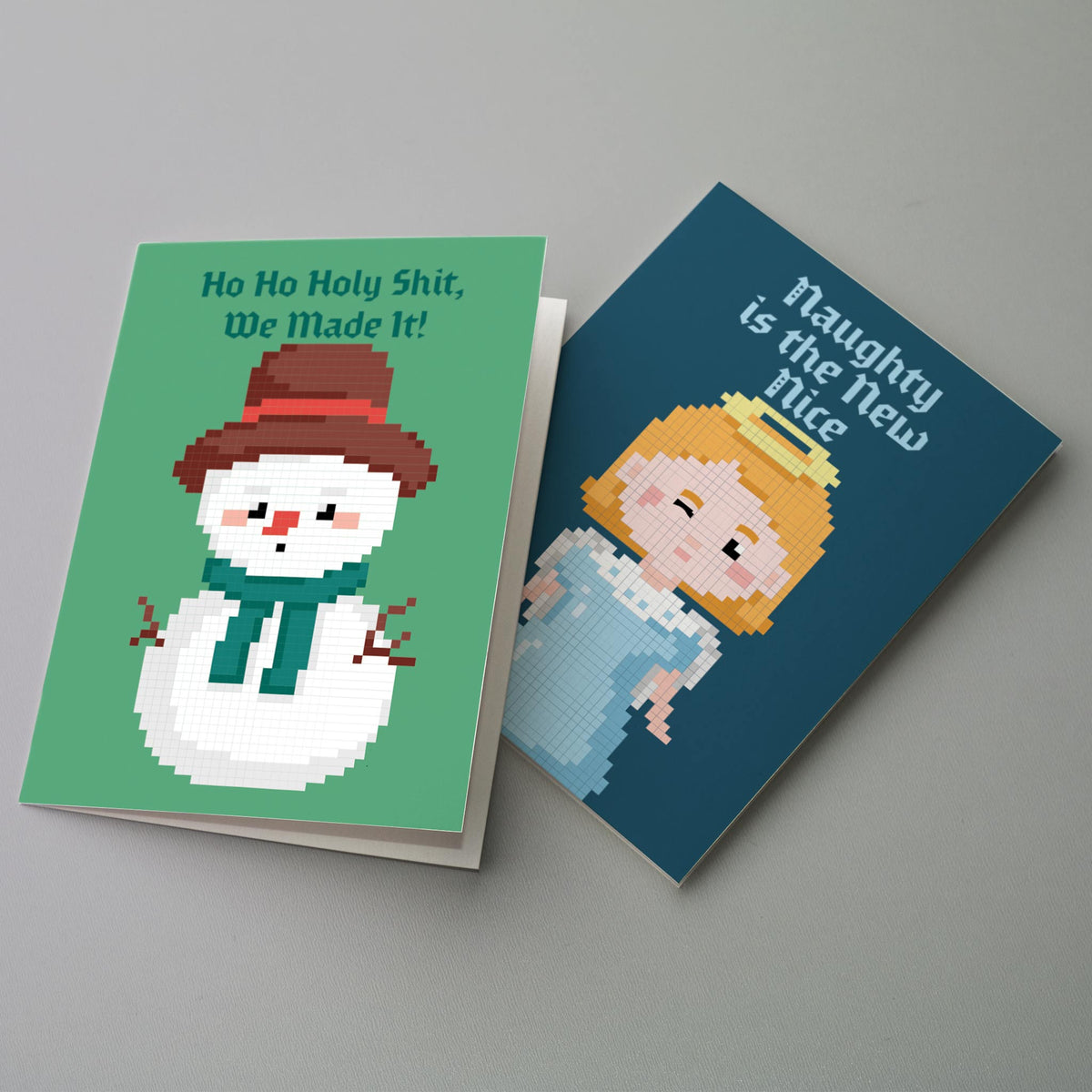 Arcade Video Game Christmas Cards, Set of 24