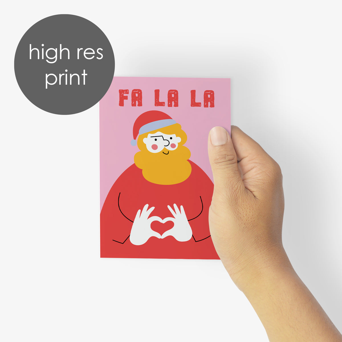 Santa Christmas Cards, Set of 24