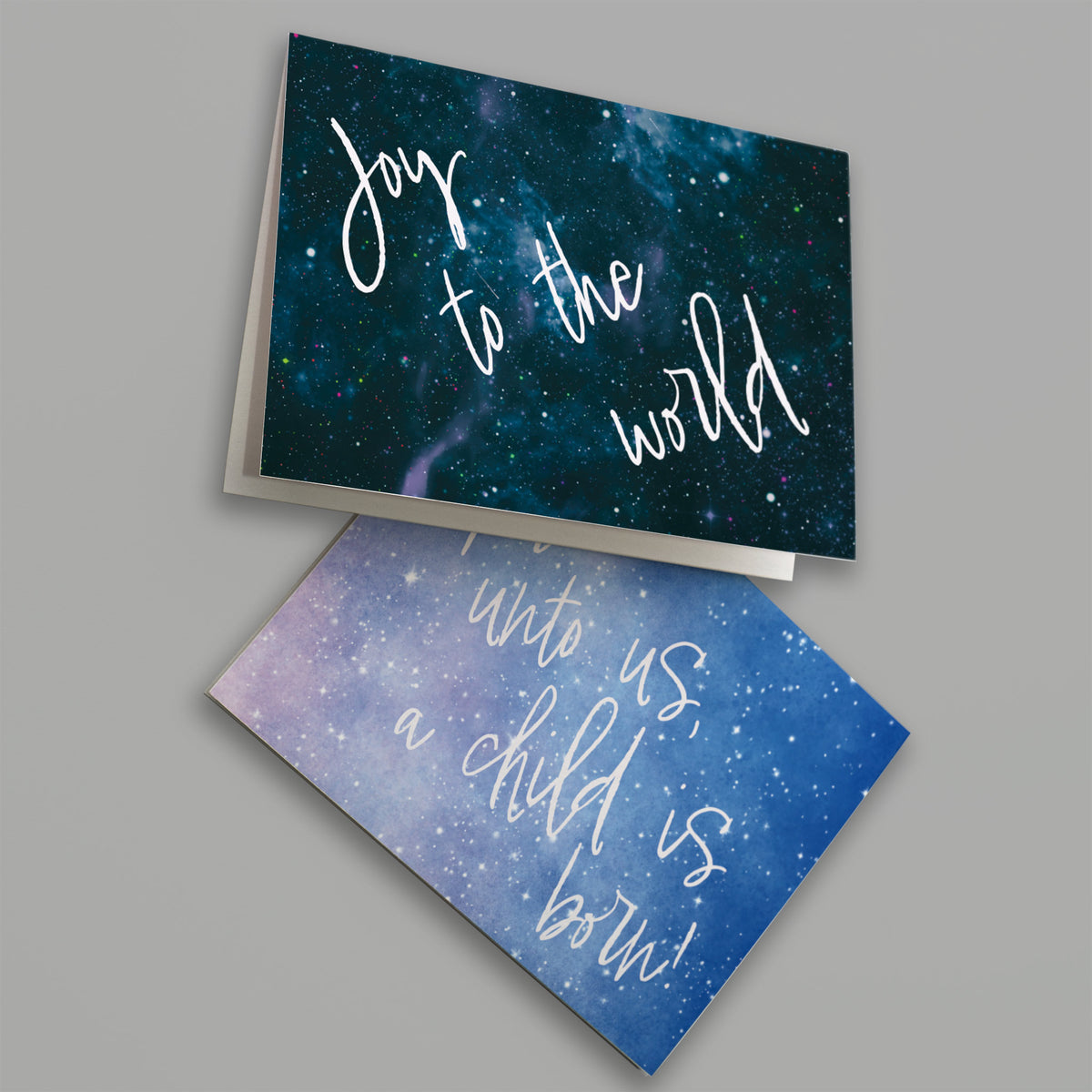 Religious Lyric Christmas Greeting Cards, Set of 24