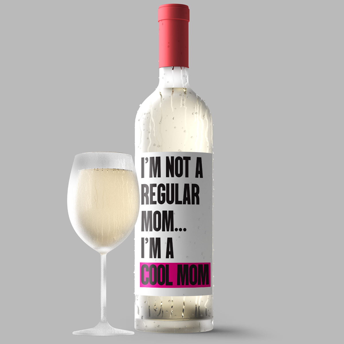 Funny Mom Life Wine Labels, Pack of 4