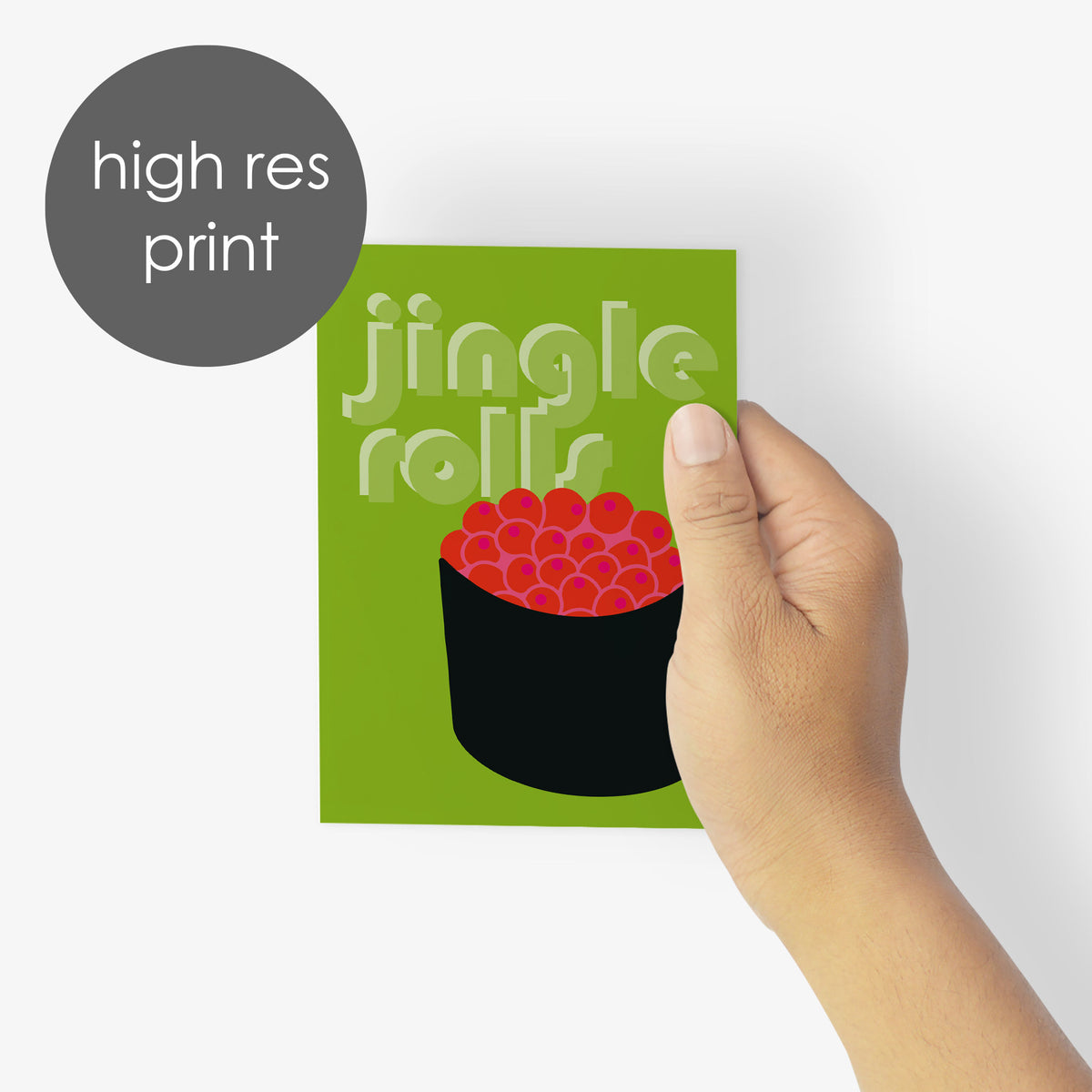 Sushi Season Christmas Greeting Cards, Set of 24