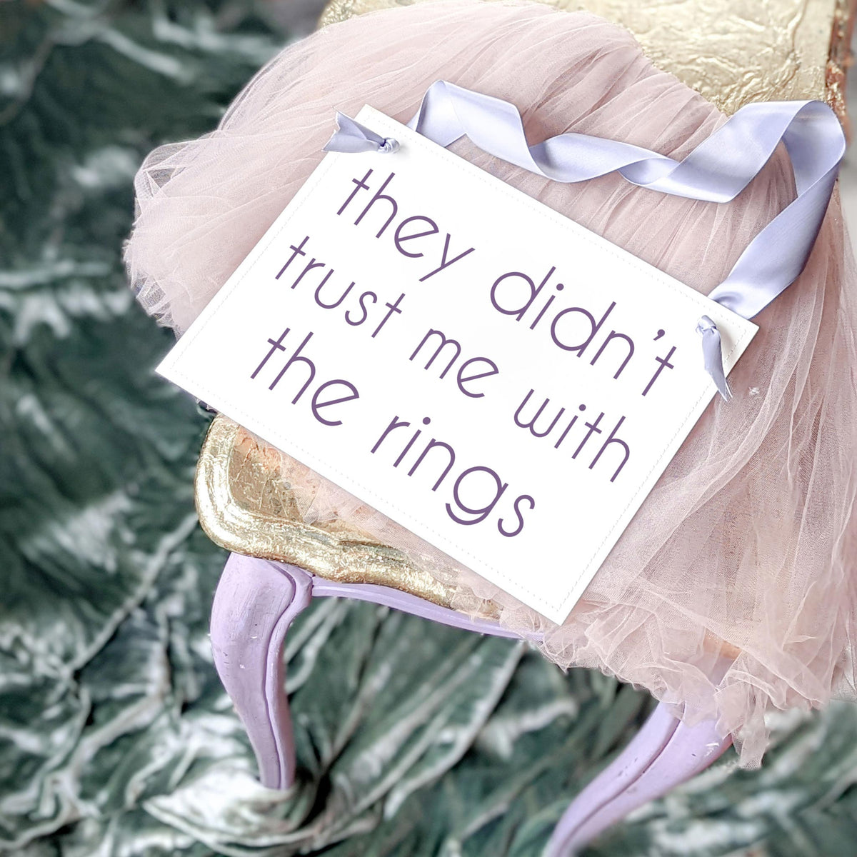 They Didn't Trust Me With The Rings Sign