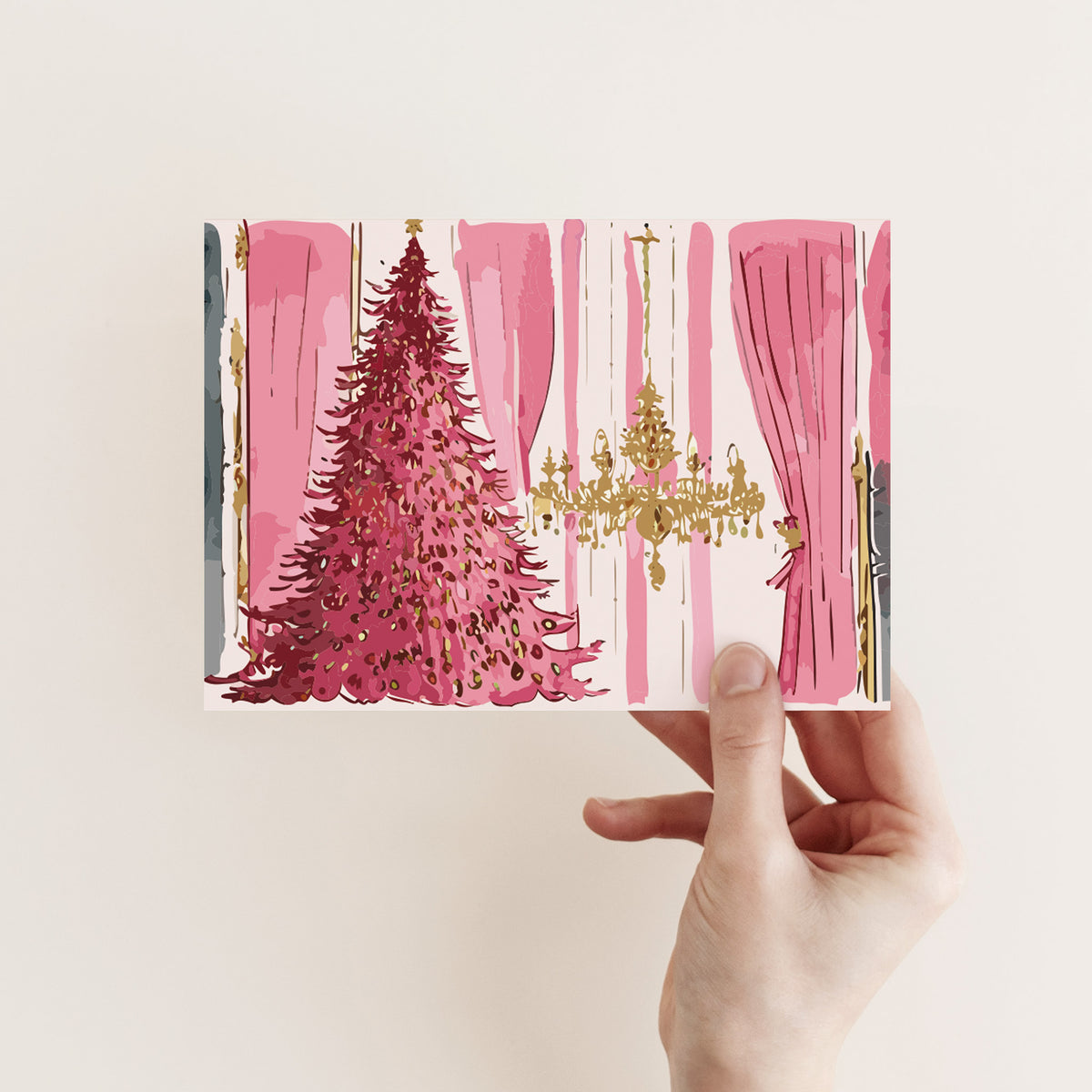 French Ballroom Christmas Cards, Set of 24