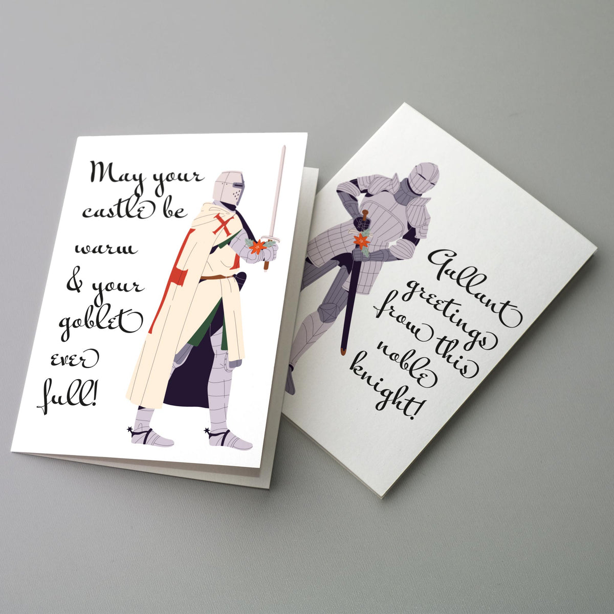 Knights in Shining Armor Christmas Cards, Set of 24